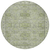 Piper Looms Chantille Border ACN1919 Aloe Machine Washable Area Rug Round Main Image