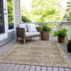 Piper Looms Chantille Border ACN1919 Beige Machine Washable Area Rug Outdoor Lifestyle Image Feature