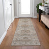 Piper Looms Chantille Border ACN1919 Beige Machine Washable Area Rug Runner Lifestyle Image Feature