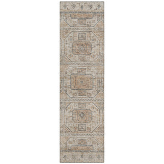 Piper Looms Chantille Border ACN1919 Beige Machine Washable Area Rug Runner Main Image