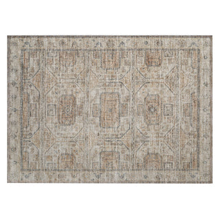 Piper Looms Chantille Border ACN1919 Beige Machine Washable Area Rug Scatter Main Image
