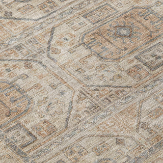 Piper Looms Chantille Border ACN1919 Beige Machine Washable Area Rug Swatch Image