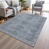 Piper Looms Chantille Border ACN1919 Blue Machine Washable Area Rug Lifestyle Image Feature