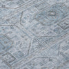 Piper Looms Chantille Border ACN1919 Blue Machine Washable Area Rug Swatch Image