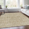 Piper Looms Chantille Border ACN1920 Beige Machine Washable Area Rug Lifestyle Image Feature