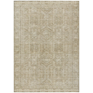 Piper Looms Chantille Border ACN1920 Beige Machine Washable Area Rug main image