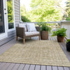 Piper Looms Chantille Border ACN1920 Beige Machine Washable Area Rug Outdoor Lifestyle Image Feature