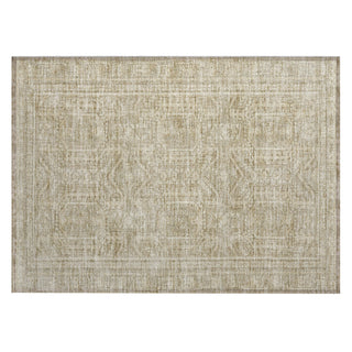 Piper Looms Chantille Border ACN1920 Beige Machine Washable Area Rug Scatter Main Image
