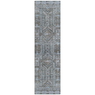 Piper Looms Chantille Border ACN1920 Chocolate Machine Washable Area Rug Runner Main Image