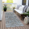 Piper Looms Chantille Border ACN1920 Chocolate Machine Washable Area Rug Runner Outdoor Lifestyle Image Feature