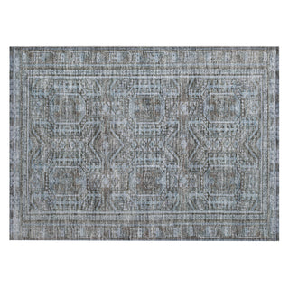 Piper Looms Chantille Border ACN1920 Chocolate Machine Washable Area Rug Scatter Main Image