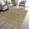 Piper Looms Chantille Border ACN1920 Khaki Machine Washable Area Rug Lifestyle Image Feature