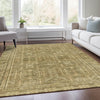 Piper Looms Chantille Border ACN1920 Khaki Machine Washable Area Rug Lifestyle Image Feature