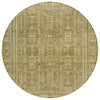 Piper Looms Chantille Border ACN1920 Khaki Machine Washable Area Rug Round Main Image