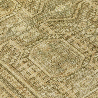 Piper Looms Chantille Border ACN1920 Khaki Machine Washable Area Rug Swatch Image
