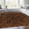 Piper Looms Chantille Border ACN1920 Paprika Machine Washable Area Rug Lifestyle Image Feature