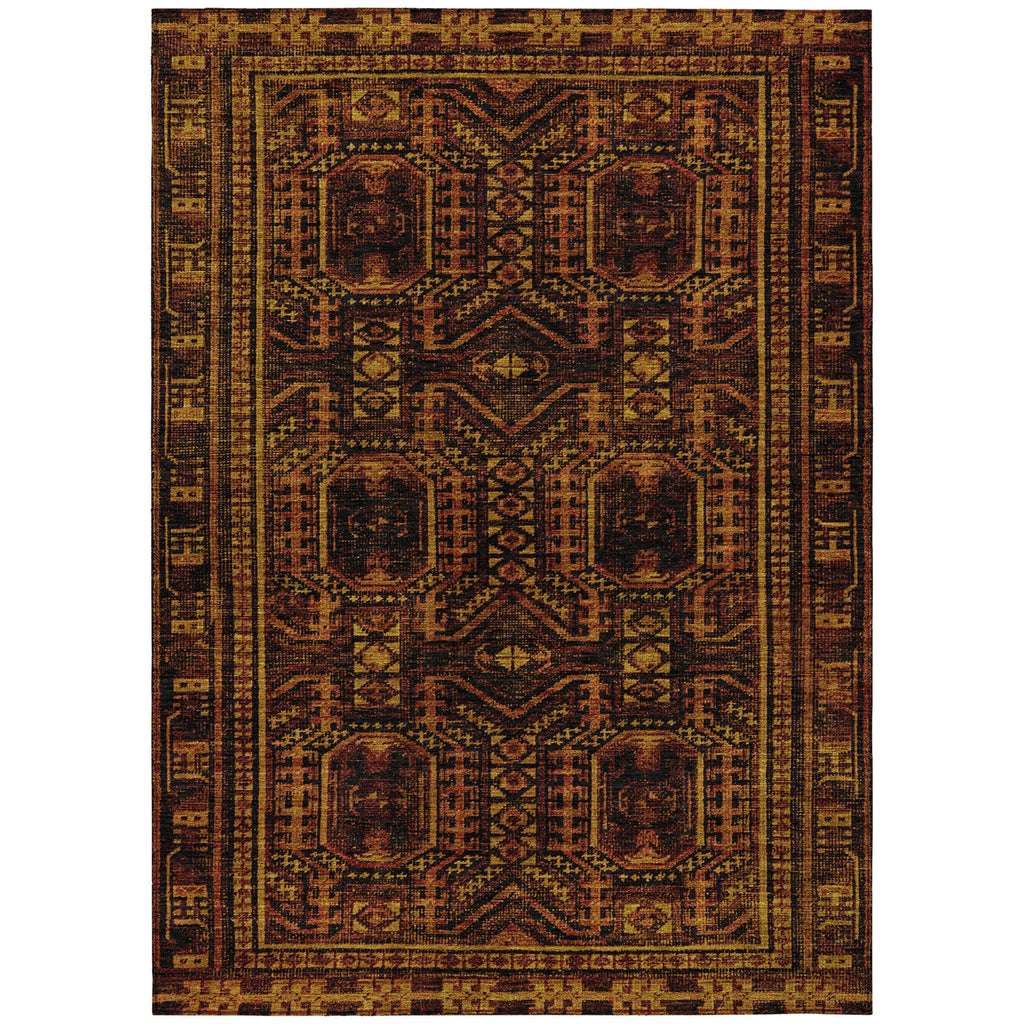 Piper Looms Chantille Border ACN1920 Paprika Machine Washable Area Rug main image