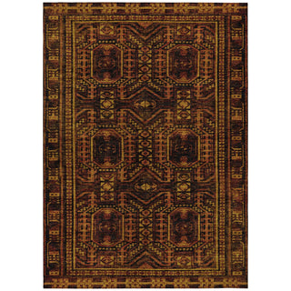 Piper Looms Chantille Border ACN1920 Paprika Machine Washable Area Rug main image