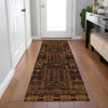 Piper Looms Chantille Border ACN1920 Paprika Machine Washable Area Rug Runner Lifestyle Image Feature