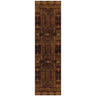 Piper Looms Chantille Border ACN1920 Paprika Machine Washable Area Rug Runner Main Image