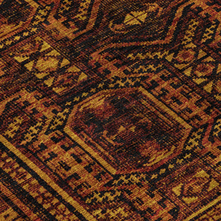 Piper Looms Chantille Border ACN1920 Paprika Machine Washable Area Rug Swatch Image