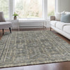 Piper Looms Chantille Border ACN1920 Pewter Machine Washable Area Rug Lifestyle Image Feature