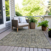 Piper Looms Chantille Border ACN1920 Pewter Machine Washable Area Rug Outdoor Lifestyle Image Feature