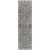 Piper Looms Chantille Border ACN1920 Pewter Machine Washable Area Rug Runner Main Image