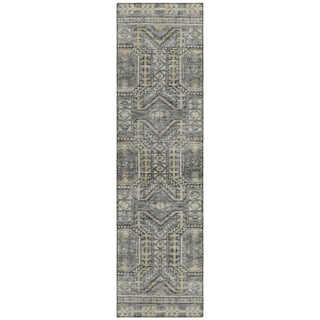 Piper Looms Chantille Border ACN1920 Pewter Machine Washable Area Rug Runner Main Image