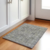 Piper Looms Chantille Border ACN1920 Pewter Machine Washable Area Rug Scatter Lifestyle Image Feature