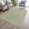 Piper Looms Chantille Border ACN1920 Sage Machine Washable Area Rug Lifestyle Image Feature