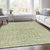 Piper Looms Chantille Border ACN1920 Sage Machine Washable Area Rug Lifestyle Image Feature