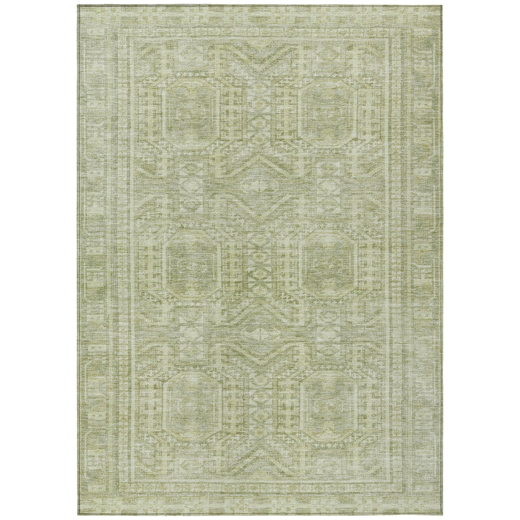 Piper Looms Chantille Border ACN1920 Sage Machine Washable Area Rug main image