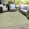 Piper Looms Chantille Border ACN1920 Sage Machine Washable Area Rug Outdoor Lifestyle Image Feature