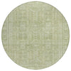 Piper Looms Chantille Border ACN1920 Sage Machine Washable Area Rug Round Main Image