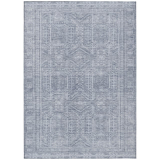 Piper Looms Chantille Border ACN1920 Sky Machine Washable Area Rug main image