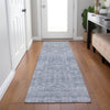 Piper Looms Chantille Border ACN1920 Sky Machine Washable Area Rug Runner Lifestyle Image Feature
