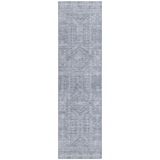 Piper Looms Chantille Border ACN1920 Sky Machine Washable Area Rug Runner Main Image