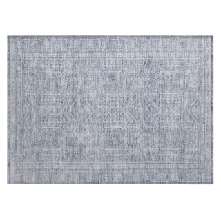 Piper Looms Chantille Border ACN1920 Sky Machine Washable Area Rug Scatter Main Image