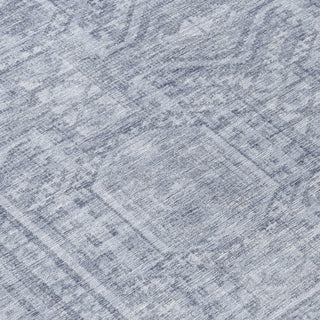 Piper Looms Chantille Border ACN1920 Sky Machine Washable Area Rug Swatch Image