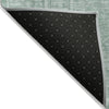 Piper Looms Chantille Border ACN1920 Teal Machine Washable Area Rug Backing Image
