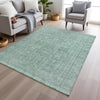 Piper Looms Chantille Border ACN1920 Teal Machine Washable Area Rug Lifestyle Image Feature