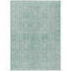 Piper Looms Chantille Border ACN1920 Teal Machine Washable Area Rug main image