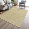Piper Looms Chantille Border ACN1920 Wheat Machine Washable Area Rug Lifestyle Image Feature