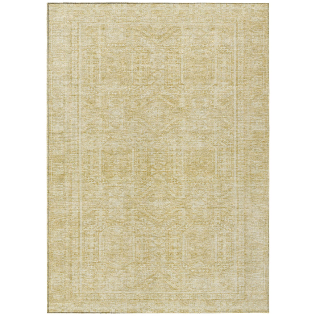 Piper Looms Chantille Border ACN1920 Wheat Machine Washable Area Rug main image