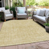 Piper Looms Chantille Border ACN1920 Wheat Machine Washable Area Rug Outdoor Lifestyle Image Feature
