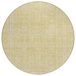 Piper Looms Chantille Border ACN1920 Wheat Machine Washable Area Rug Round Main Image