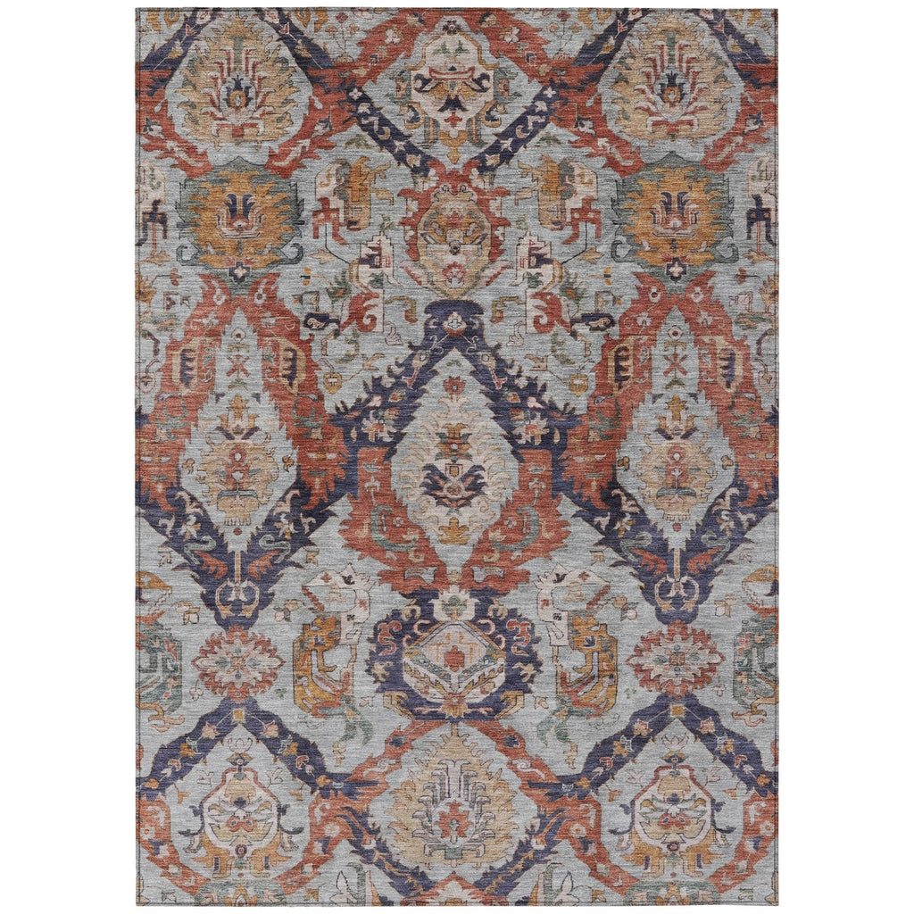 Piper Looms Chantille Panels ACN1921 Blue Machine Washable Area Rug main image