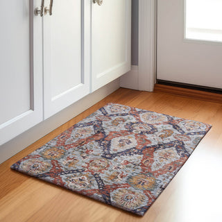 Piper Looms Chantille Panels ACN1921 Blue Machine Washable Area Rug Scatter Lifestyle Image Feature