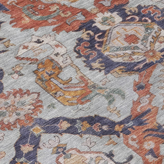 Piper Looms Chantille Panels ACN1921 Blue Machine Washable Area Rug Swatch Image